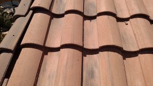 Roof tiles are replaced